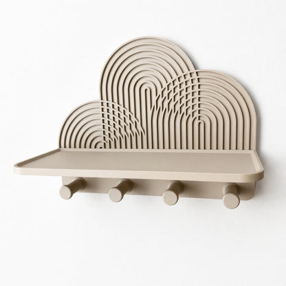 Modern Arch Key Hook Shelf