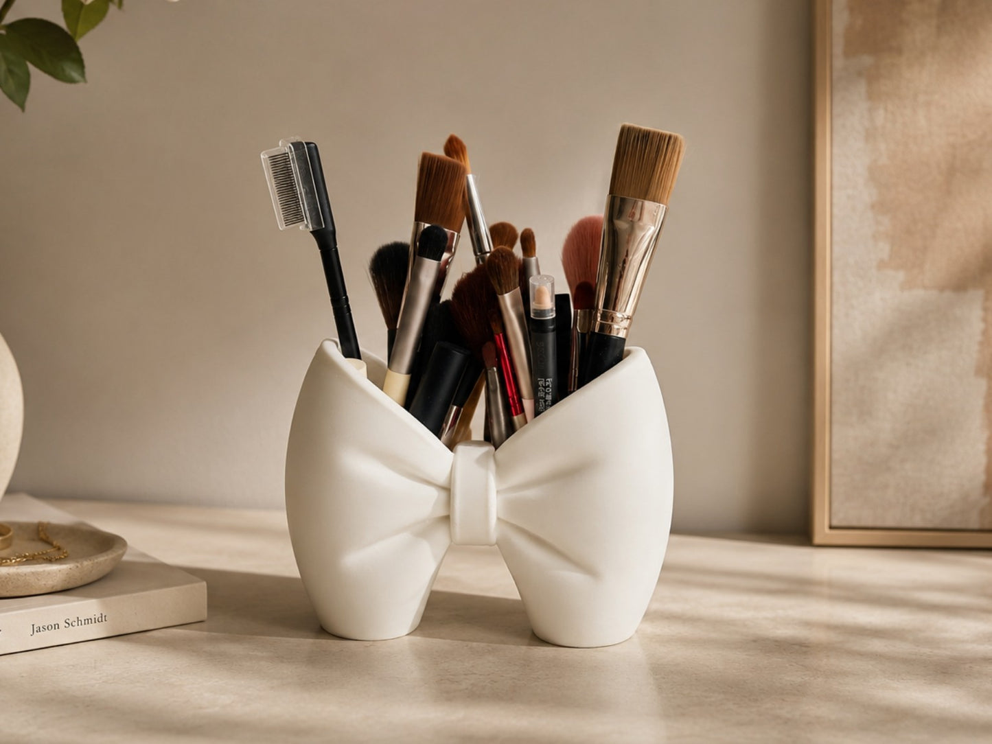 Bow Makeup Brush Holder