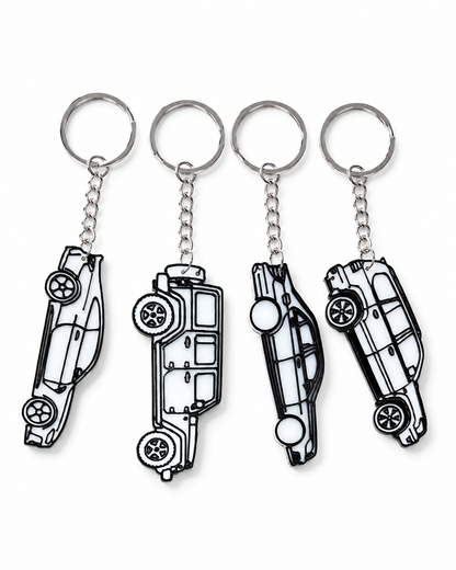 Car Silhouette Keychains