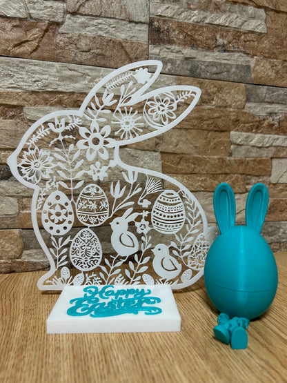Easter Bunny Silhouette Decor