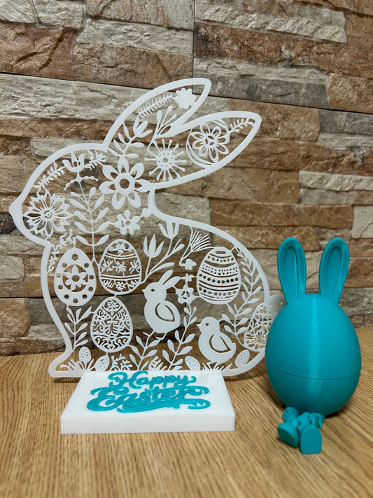 Easter Bunny Silhouette Decor